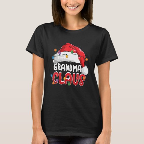 Grandma Claus Christmas Costume Family Matching Sa T_Shirt