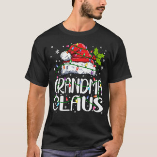 Grandma Claus Christmas Lights 	 Family Matching T-Shirt