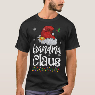 Grandma Claus Christmas Pajamas Family Matching T-Shirt