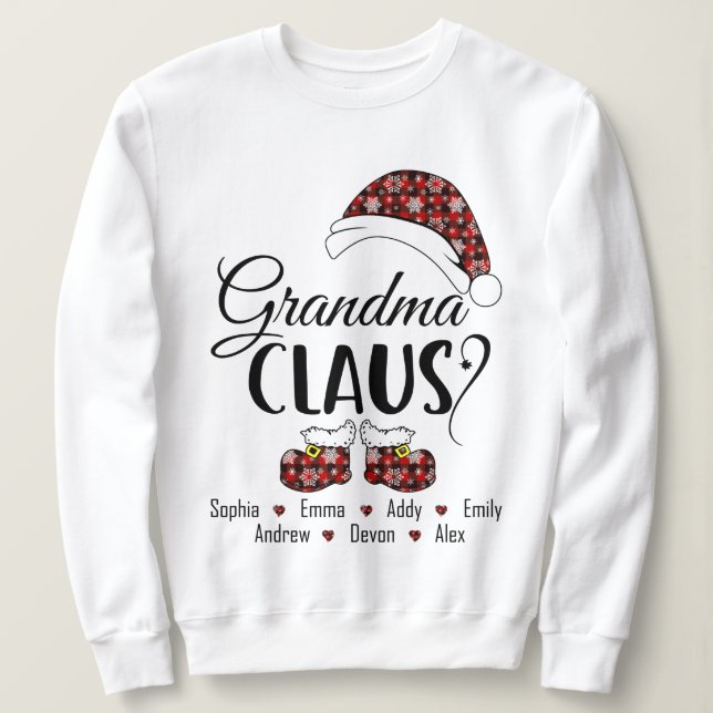 Grandma Claus Gift For Christmas Sweatshirt (Design Front)