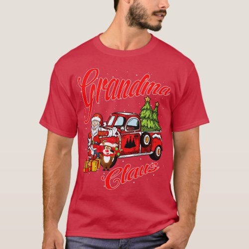 Grandma Claus Santa  Christmas Funny Awesome Gift T_Shirt