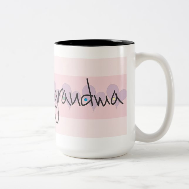Grandma coffee mug with hearts (Right)