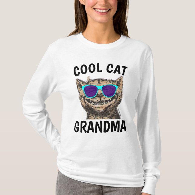 GRANDMA COOL CAT T-shirts t-shirt (Front)
