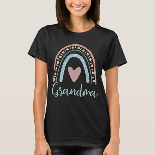 Grandma Cute Family Matching Rainbow T_Shirt