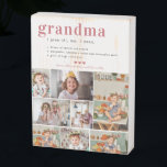 Grandma Definition | 8 Photo Personalized Wooden Box Sign<br><div class="desc">Modern 8 photo collage wooden box sign. Featuring a sweet definition of what a Grandma is with room for custom message, names and/or year. These are Mother’s Day gifts that are perfect for any mom. A gift that she will treasure for a lifetime! Can be customized for any moniker -...</div>