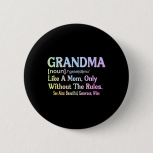 Grandma Definition Funny Saying For Grandmother Mo Button