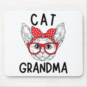 Grandma Devon Rex Cat Lovers Cat Nana Mother's Day Mouse Pad