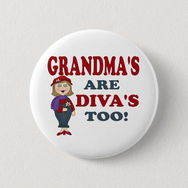 GRANDMA DIVA BUTTON (Front)