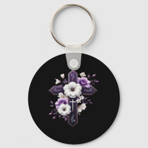 Grandma Easter Cross God Religious Faith Bysed Clo Keychain
