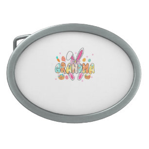 Grandma Easter Grandma Coquette Bunny Ears Eggs Ba Belt Buckle