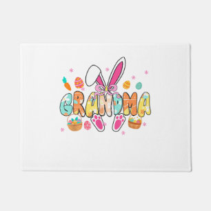 Grandma Easter Grandma Coquette Bunny Ears Eggs Ba Doormat