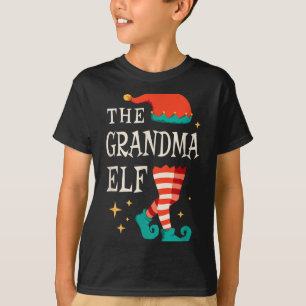 Grandma Elf Family Matching Group Christmas Grandm T-Shirt