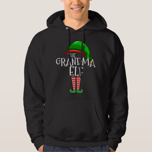 Grandma Elf Group Matching Family Christmas Gift W Hoodie