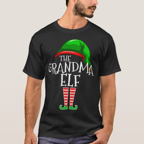 Grandma Elf Group Matching Family Christmas Gift W T_Shirt