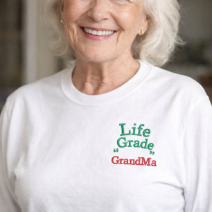 Grandma Embroidered Mother's Day Mom Shirt gift