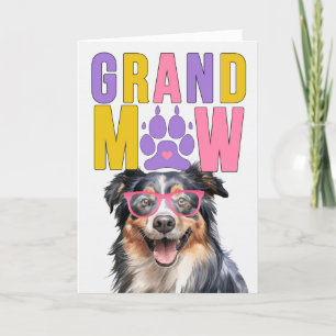 GrandMA English Shepherd GrandDOG Grandparents Day Holiday Card