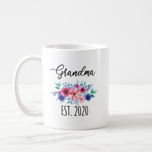 Grandma Est 2020 Mug Grandma Mug Grandma to Be Coffee Mug