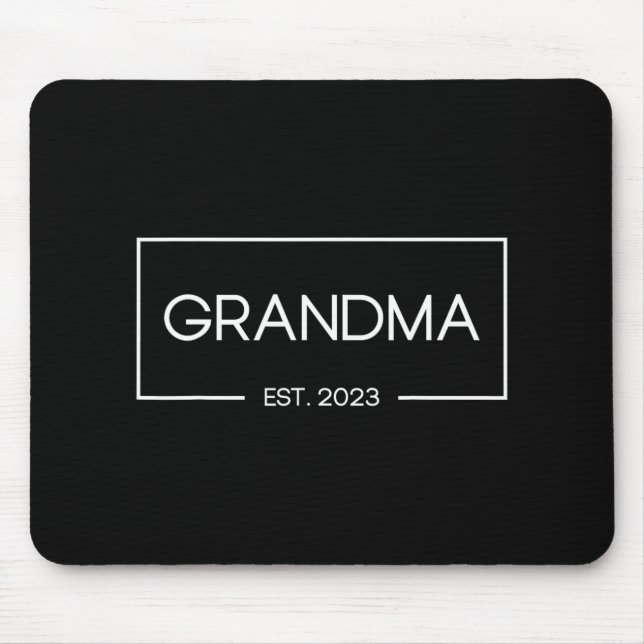 Grandma Est 2023 New Grandmother First Time  Mouse Pad (Front)