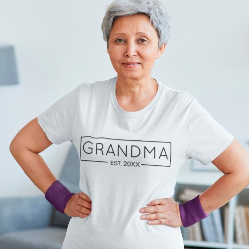 Grandma Est Custom Year T_Shirt