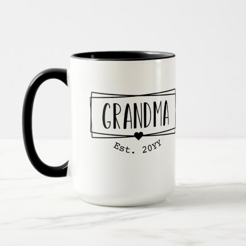 Grandma Est Grandma New Grandmother Gigi gifts Mug