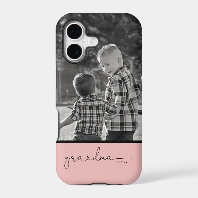 Grandma Est Script  Iphone Case (Back)