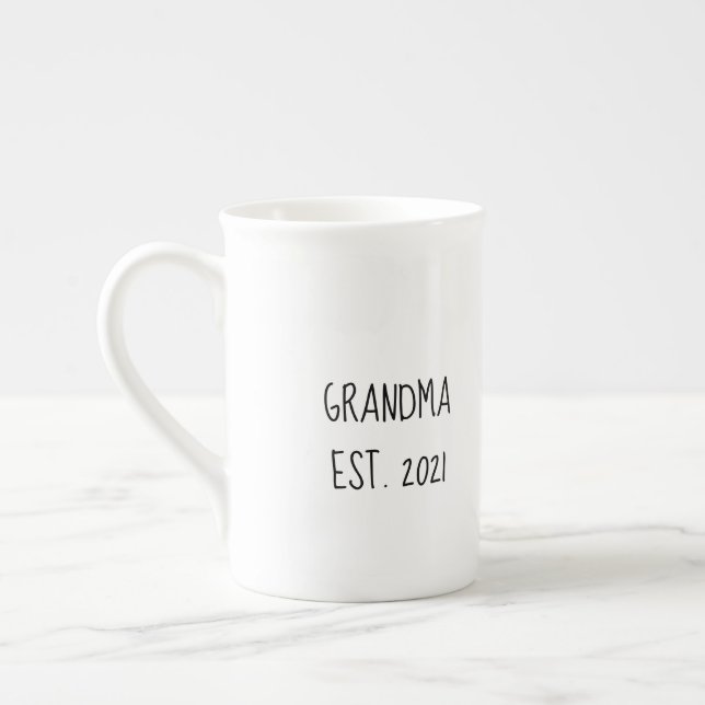 Grandma ‘est year' mug for new grandmas (Left)