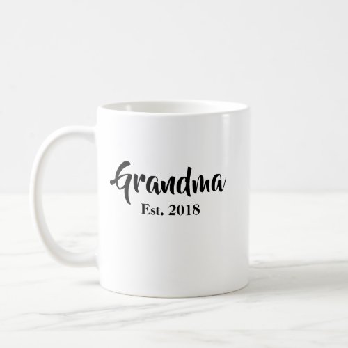 Grandma Established 2018 Mug