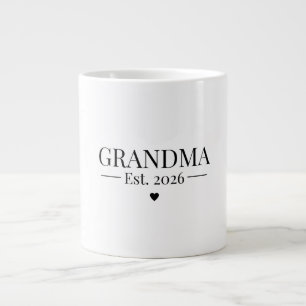 Grandma Established 2026 Giant Coffee Mug