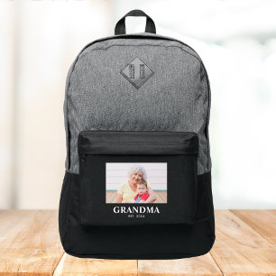 Grandma Established Black Photo Port Authority® Backpack