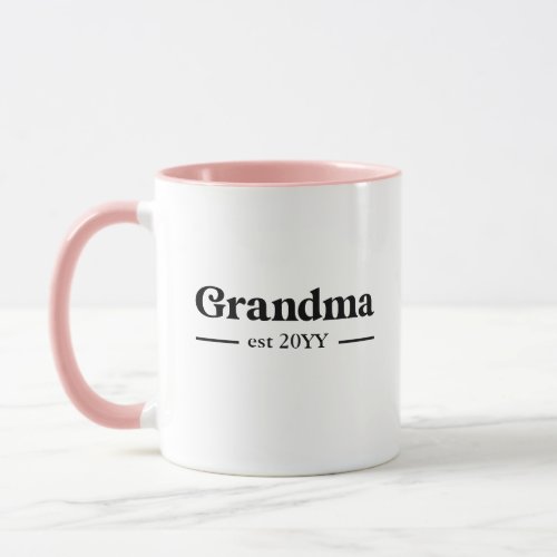 Grandma established Classic Custom Mug