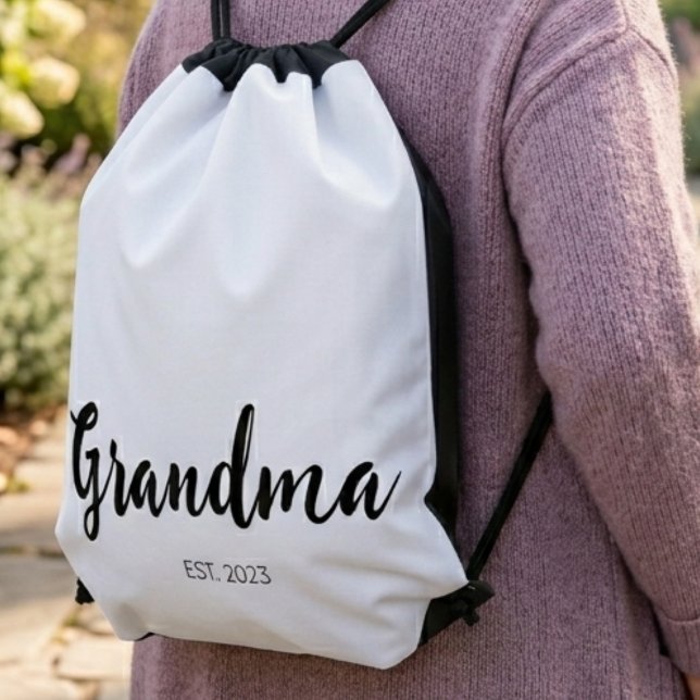 Grandma Established Drawstring Bag (Creator Uploaded)