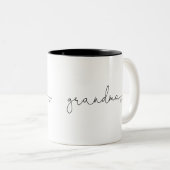 Grandma Established | Grandma Gift Two-Tone Coffee Mug (Front Right)