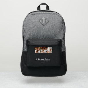 Grandma Established Modern 3 Photo Port Authority® Backpack