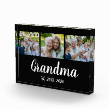 Grandma Established Modern Script Black 3 Photo