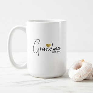 Grandma Established New Grandma Gift Coffee Mug