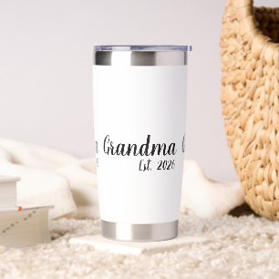 Grandma Established New Grandma Gift Insulated Tumbler