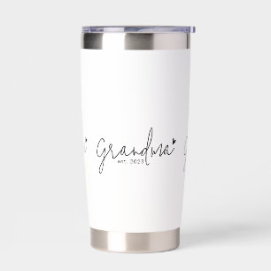 Grandma Established New Grandma Gift Insulated Tumbler