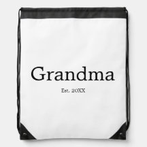 Grandma Established New Grandma Typography Gift