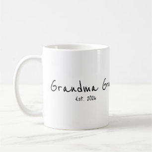 Grandma Established New Grandmother Gift Coffee Mug