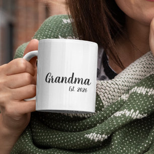 Grandma Established New Grandmother Gift Coffee Mug