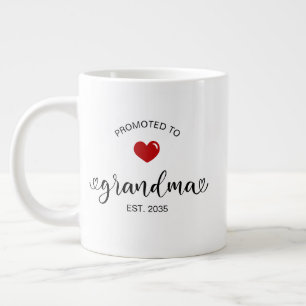 Grandma Established New Grandmother Gift Giant Coffee Mug