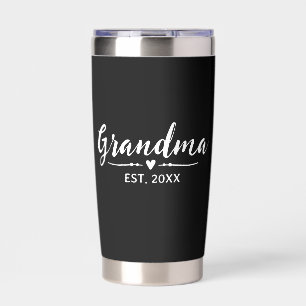Grandma Established New Grandmother Gift Insulated Tumbler