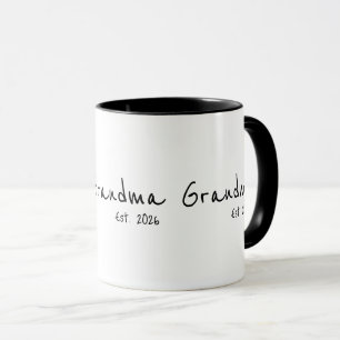 Grandma Established New Grandmother Gift Mug