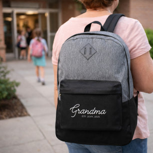 Grandma Established New Grandmother Gift Port Authority® Backpack