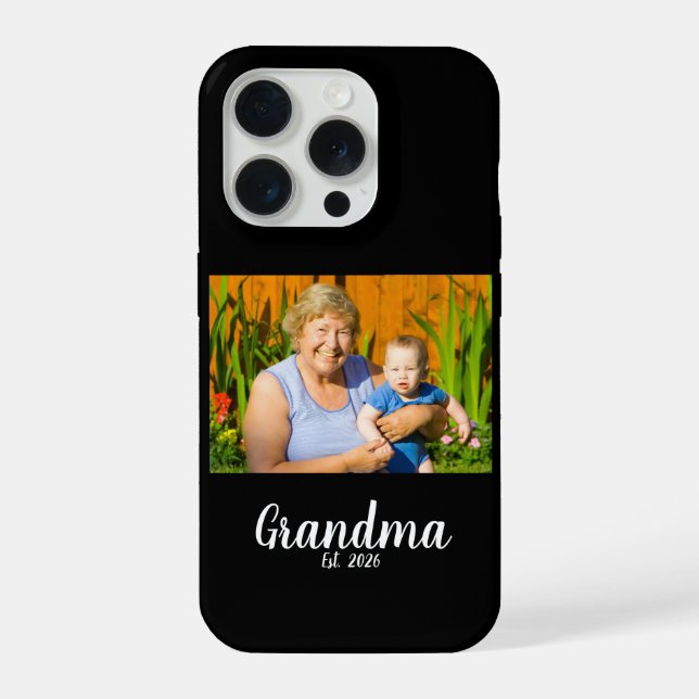 Grandma Established Photo Gift iPhone Case (Back)