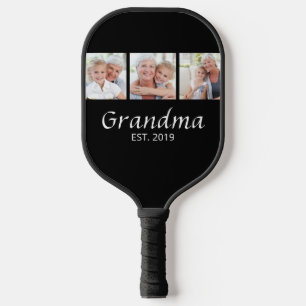 Grandma Established Photo  Pickleball Paddle