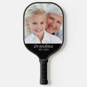 Grandma Established Photo  Pickleball Paddle