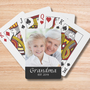 Grandma Established Photo Poker Cards