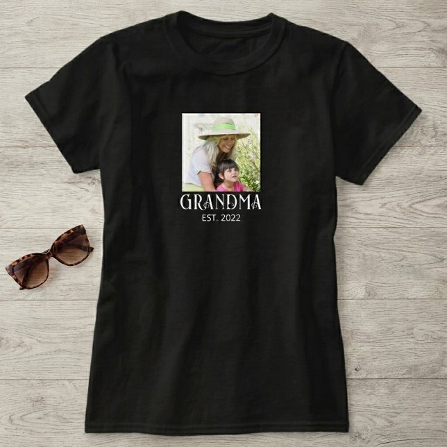 Grandma Established Photo  T-Shirt (Creator Uploaded)
