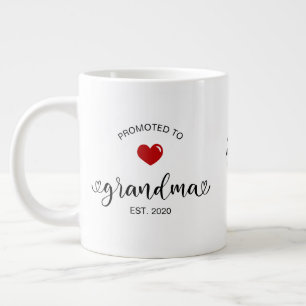 Grandma Established Promoted To Grandmother Gift Giant Coffee Mug